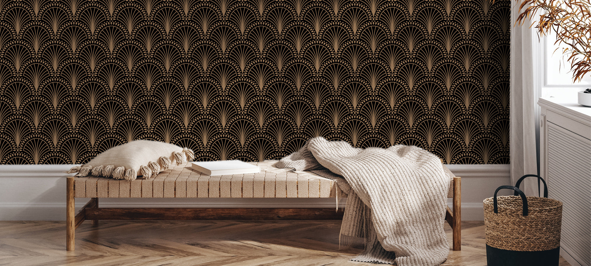 art deco wallpaper faux textures