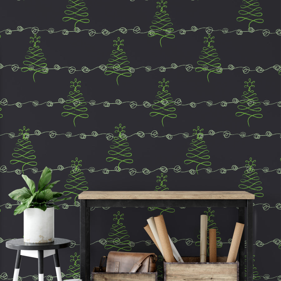 holiday wallpaper mural