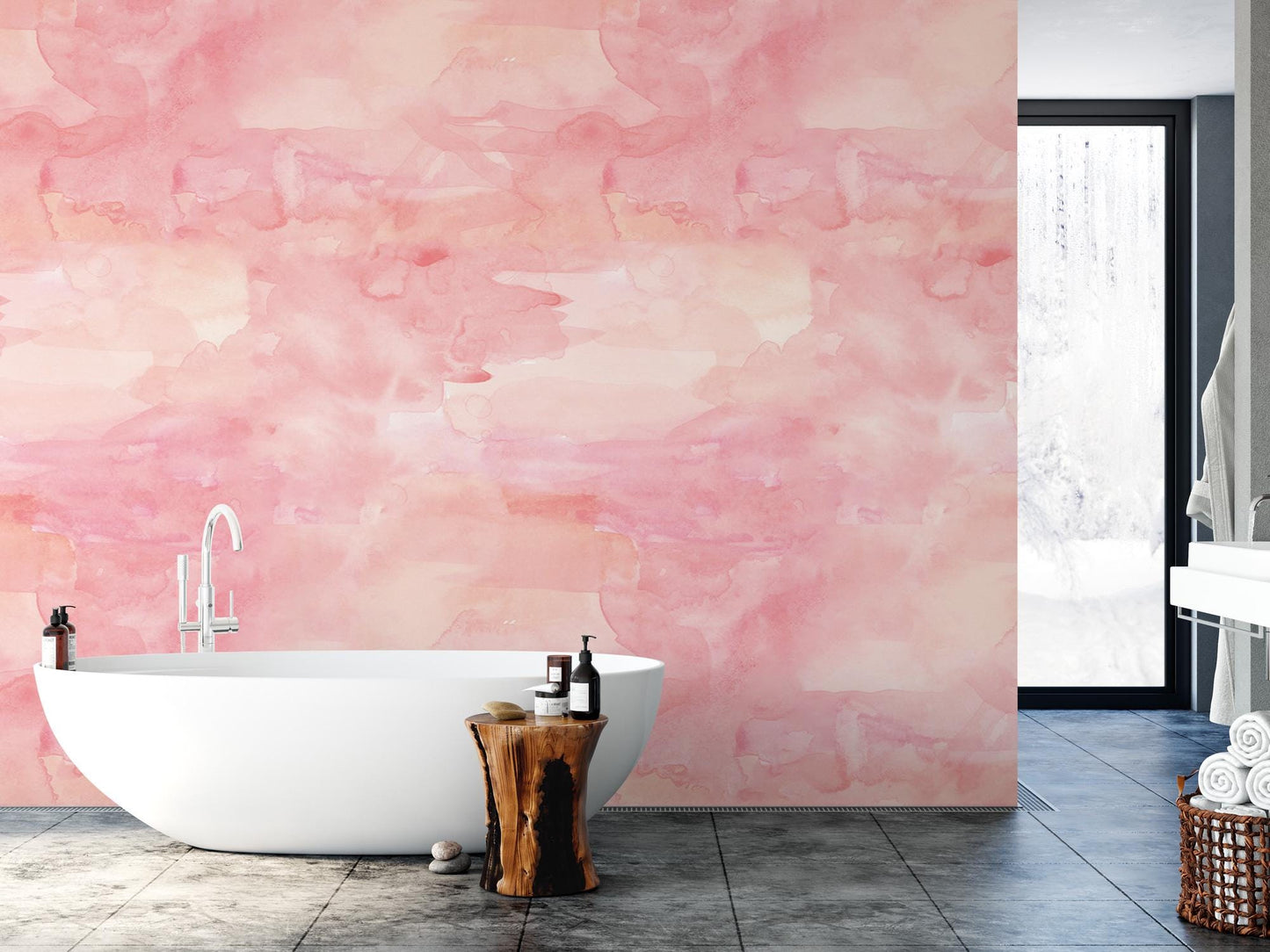 Abstract Pink Strokes Wallpaper MW1822