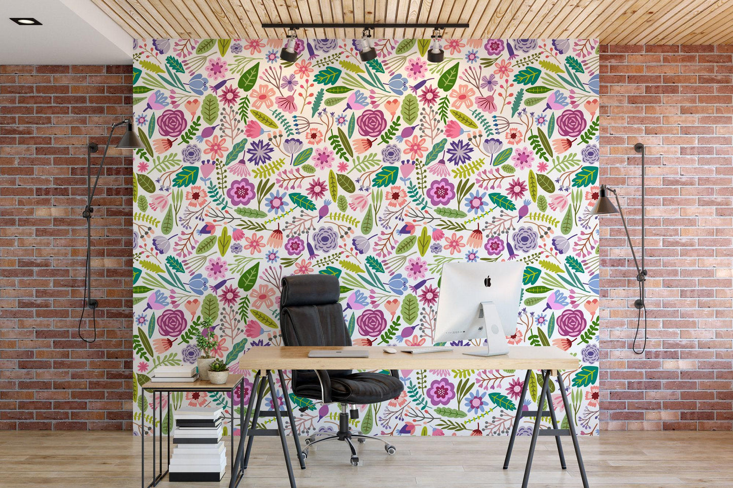 Cute Colorful Flowers Wallpaper MW1027