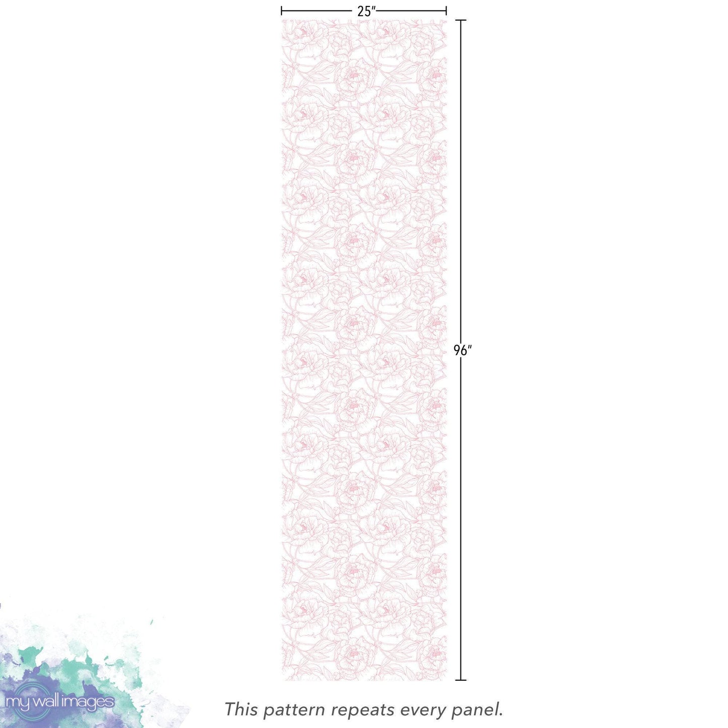 Blushing Pink Peony Wallpaper MW1153sm