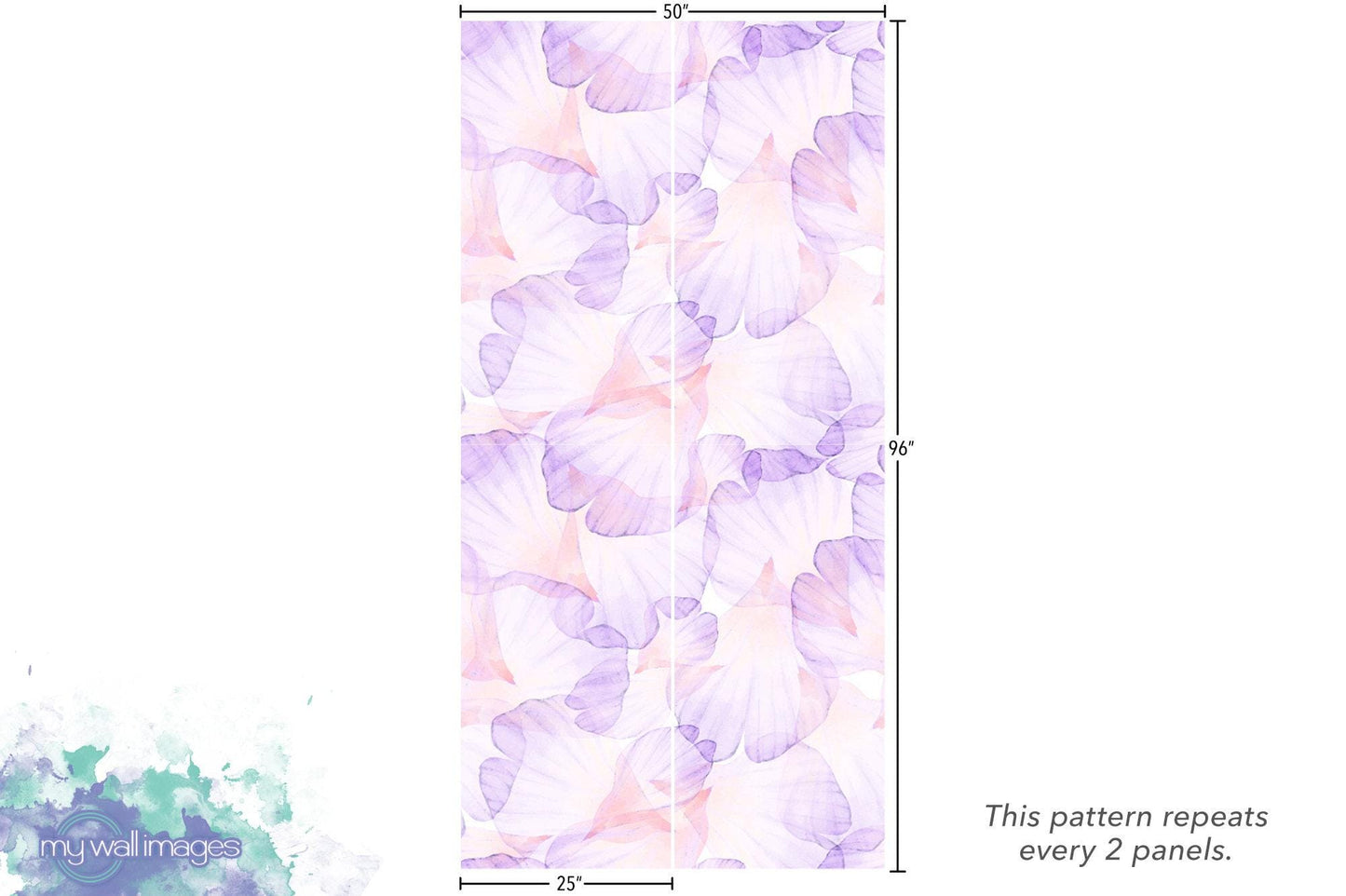 Blushing Purple Floral Wallpaper MW1020