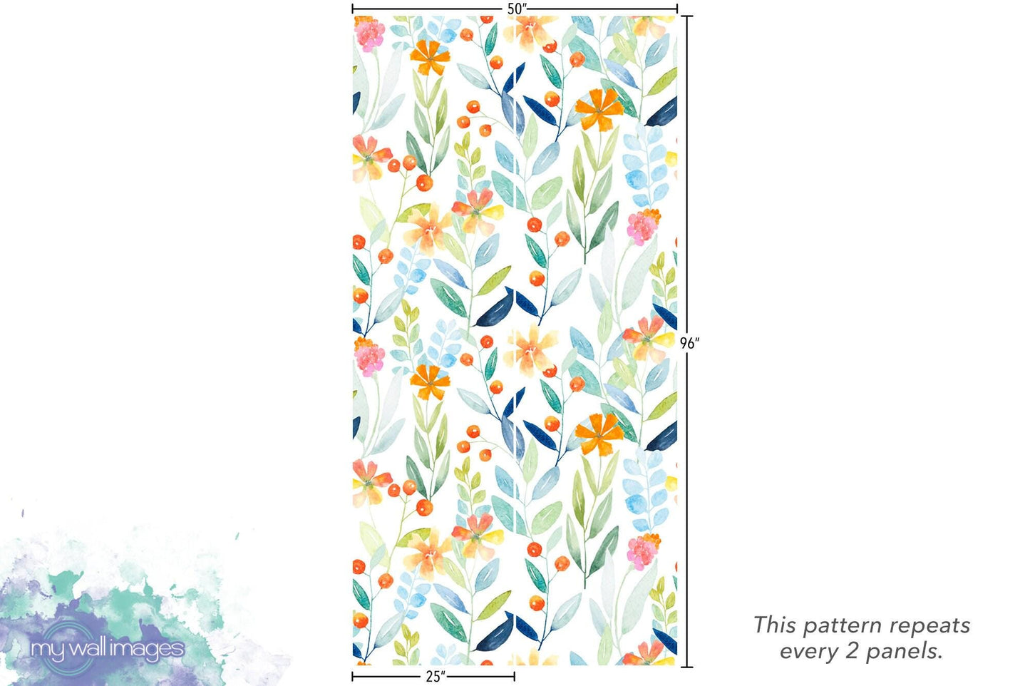 Bright Botanical Wallpaper MW1038