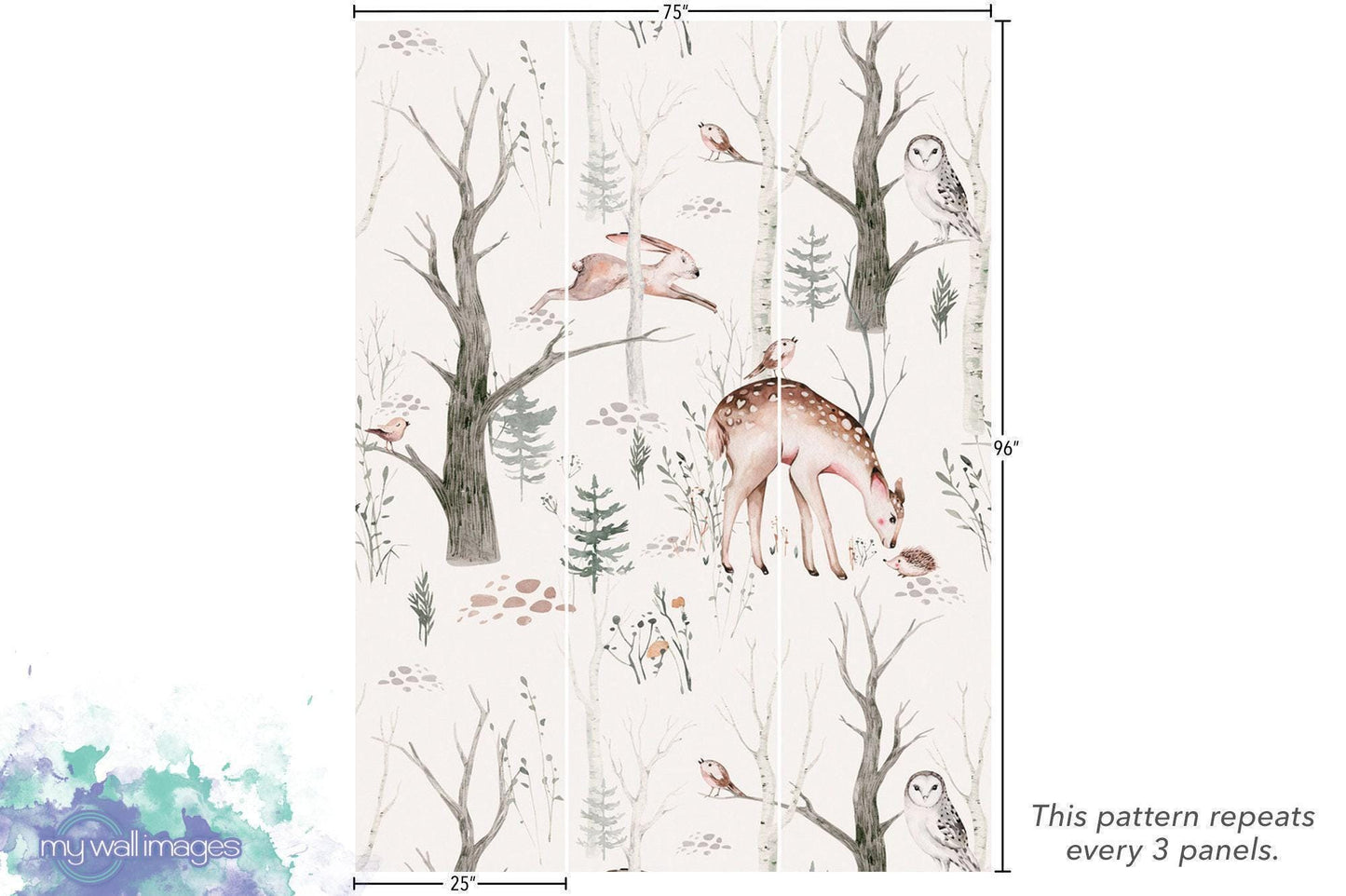 Woodland Animals Forest Wallpaper MW1481