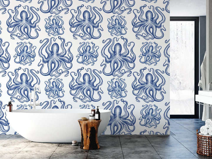 Blue Octopus Wallpaper MW1479