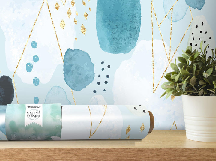 a vase with a plant on a table