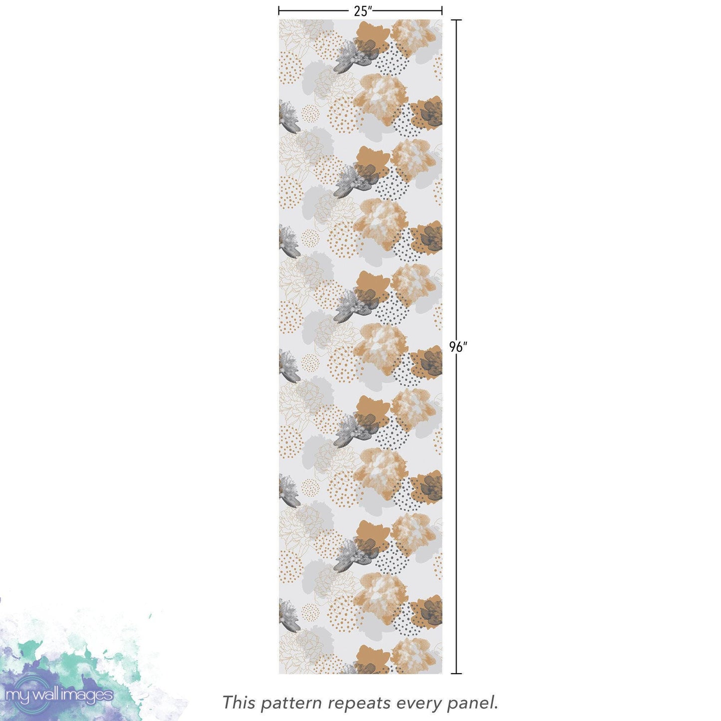 Abstract Natural Floral, Neutrals Wallpaper MW1356sm