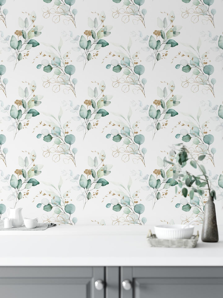 a wallpaper with a floral design on it
