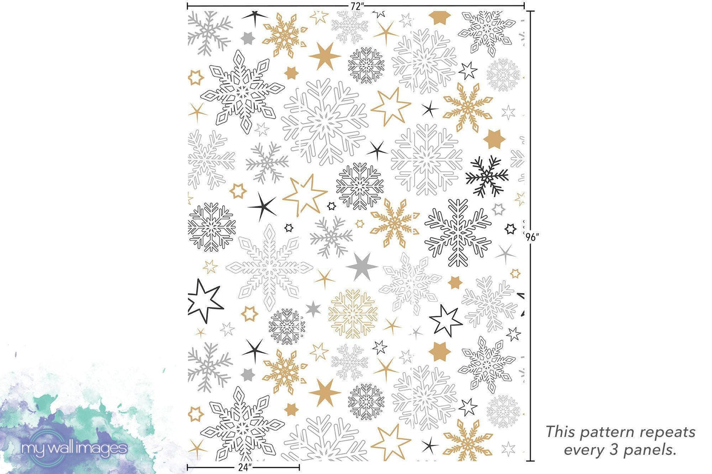 Neutral Christmas Snowflakes Wallpaper MW1148