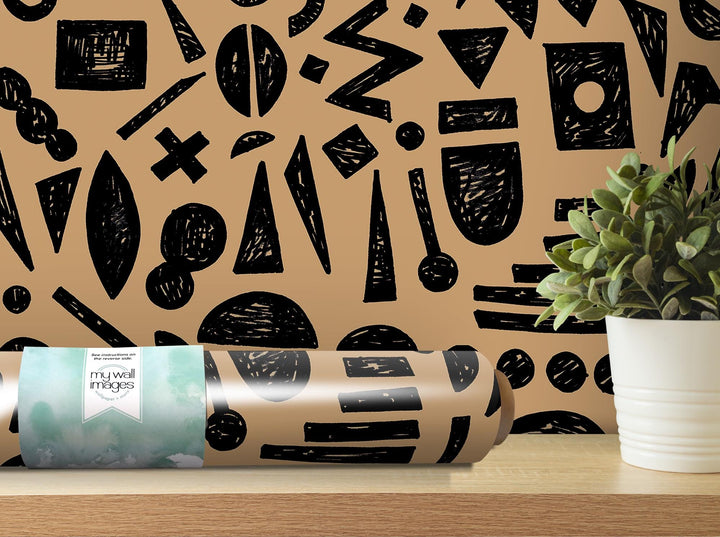 a vase with a plant on a table