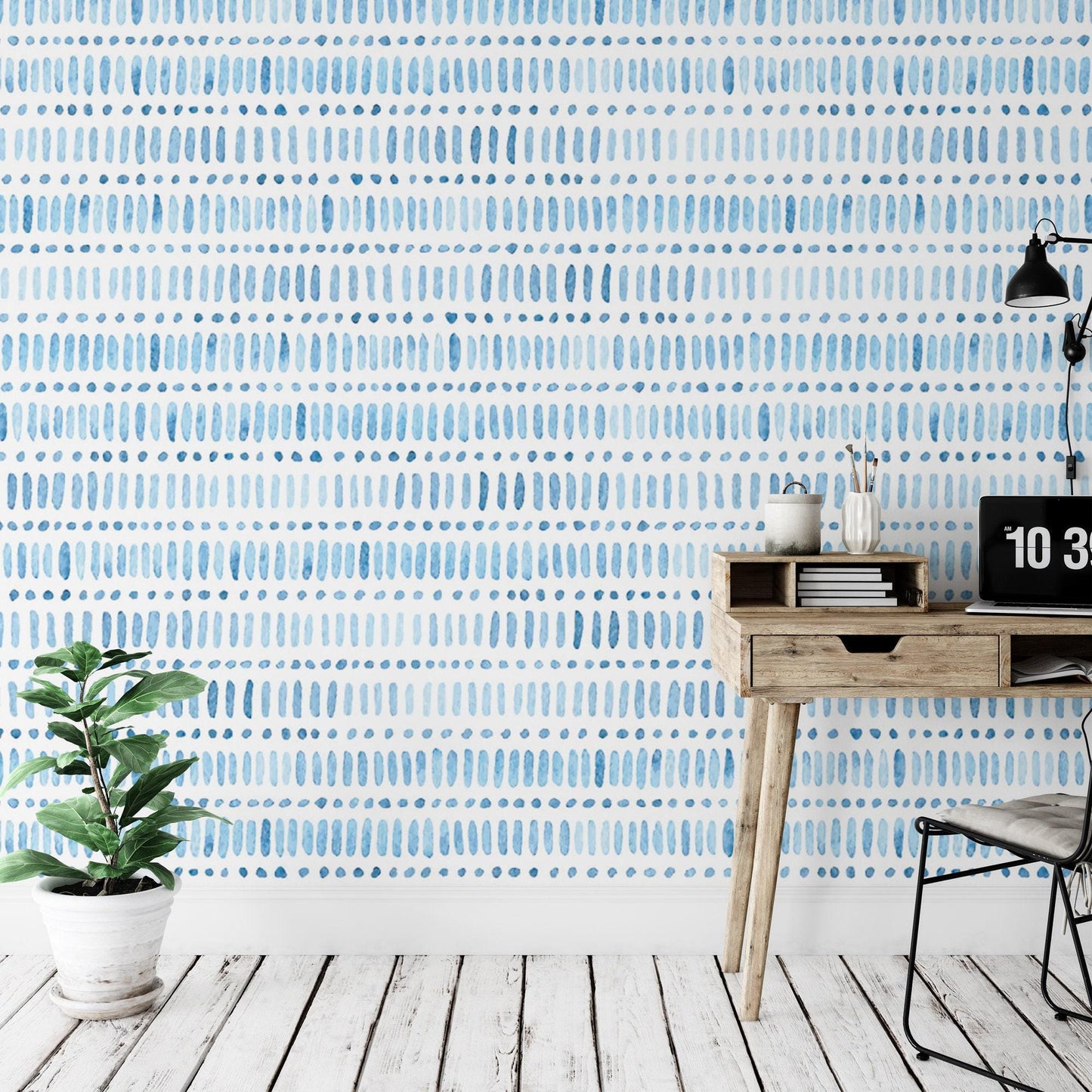 Blue Lines Wallpaper MW1598