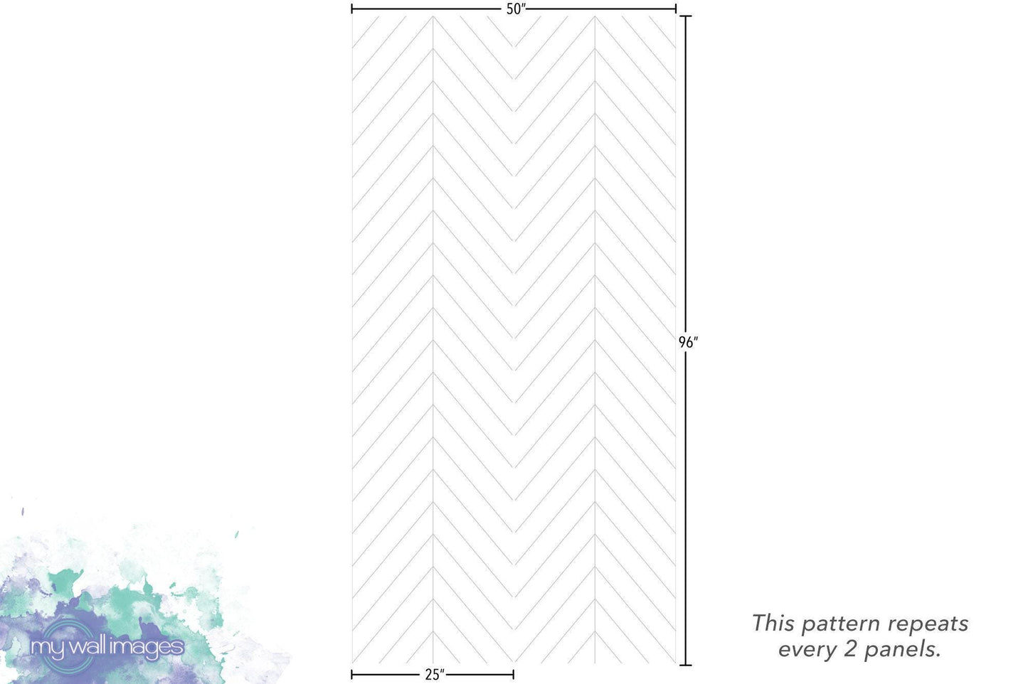 Herringbone Line Art Wallpaper MW1207