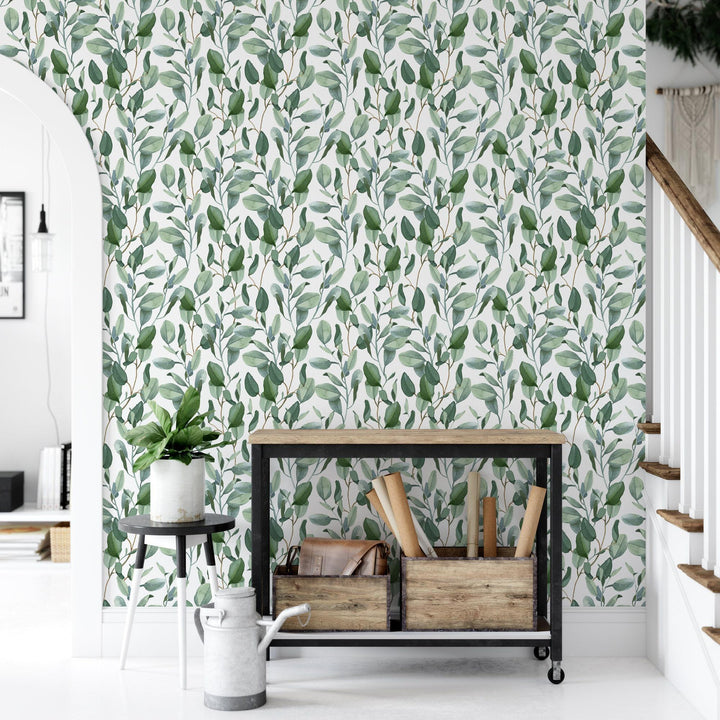 Winding Green Leaves Nature Wallpaper MW1131sm