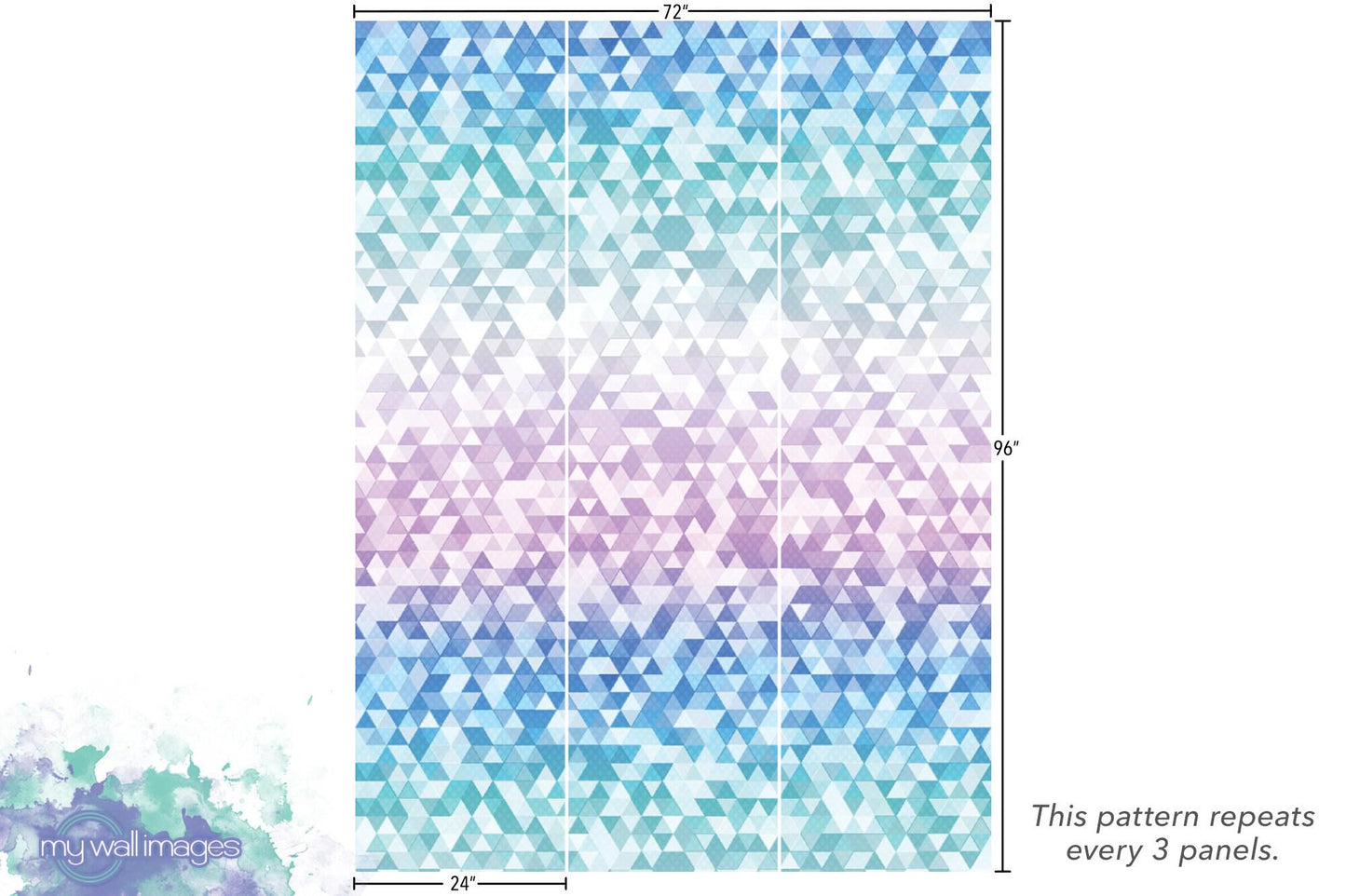 Pastel Triangles Wallpaper MW1314