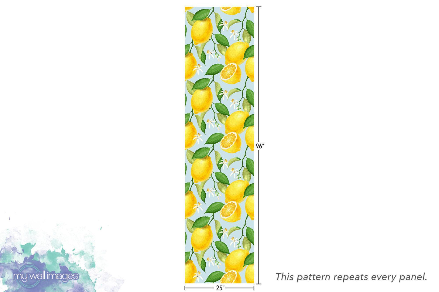 Lemons and Green Wallpaper MW1067