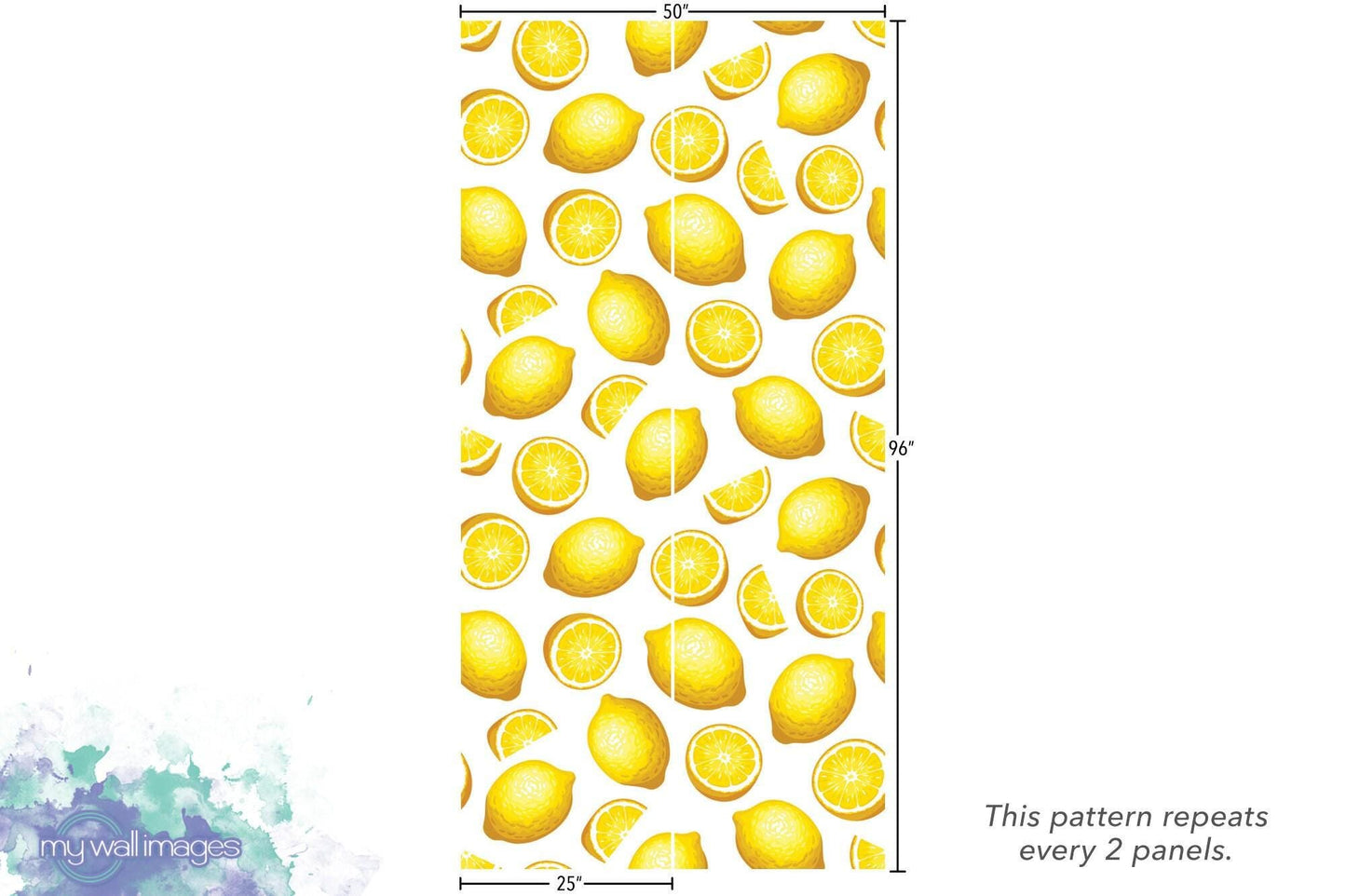 Lemon Love on White Wallpaper MW1416