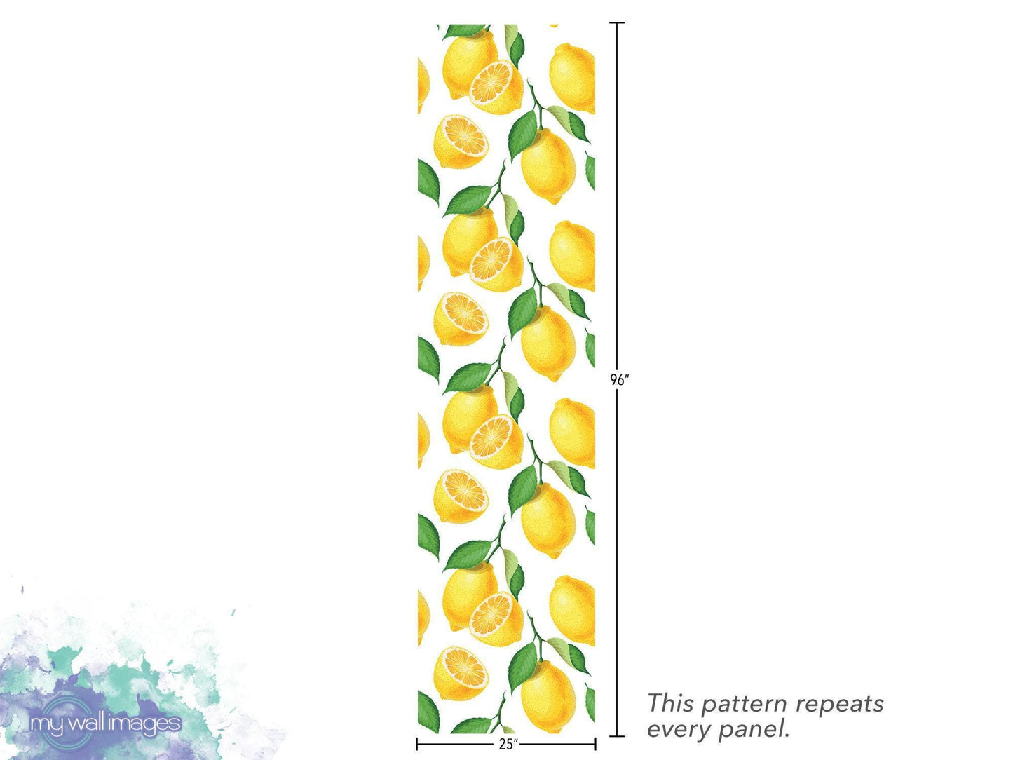 Large Yellow Lemons Wallpaper MW1355