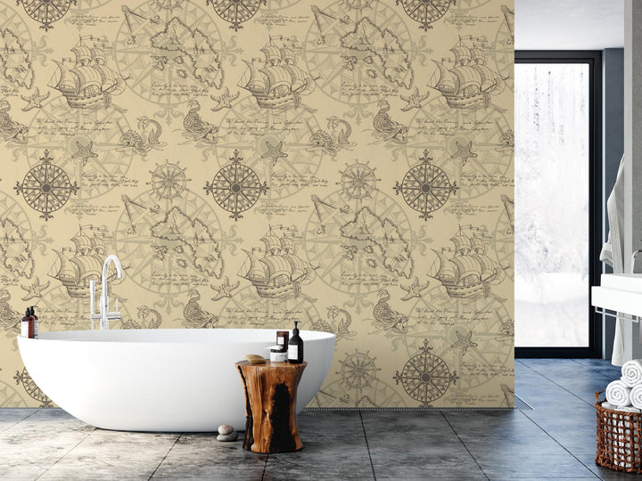 a bath tub sitting next to a white sink