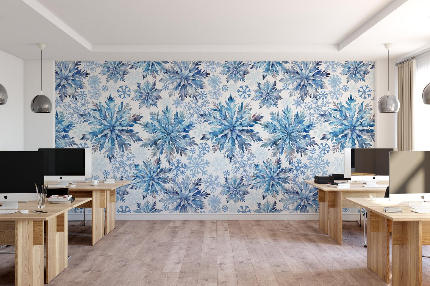 a room that has a bunch of desks in it