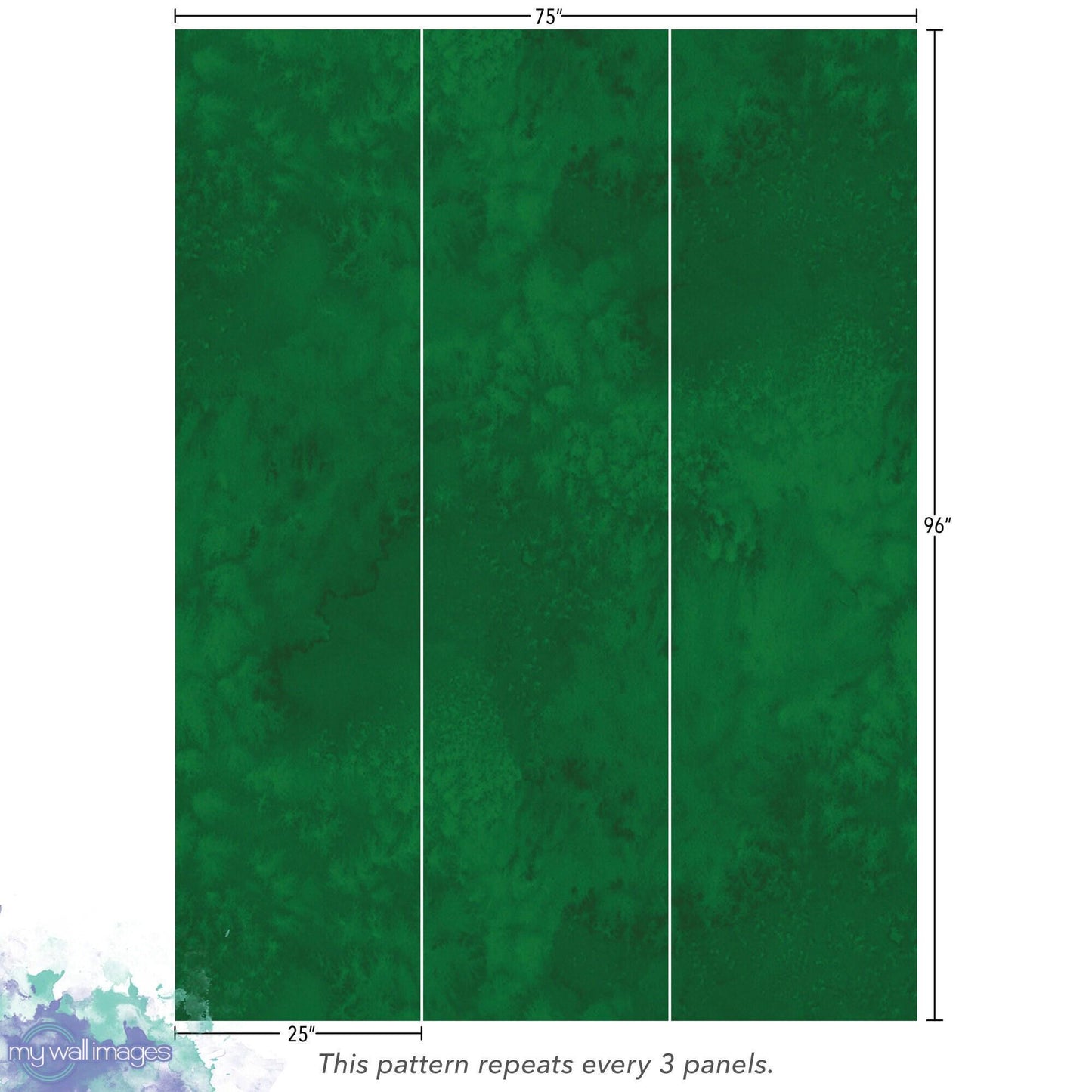 Watercolor Abstract Green Wallpaper MW1842