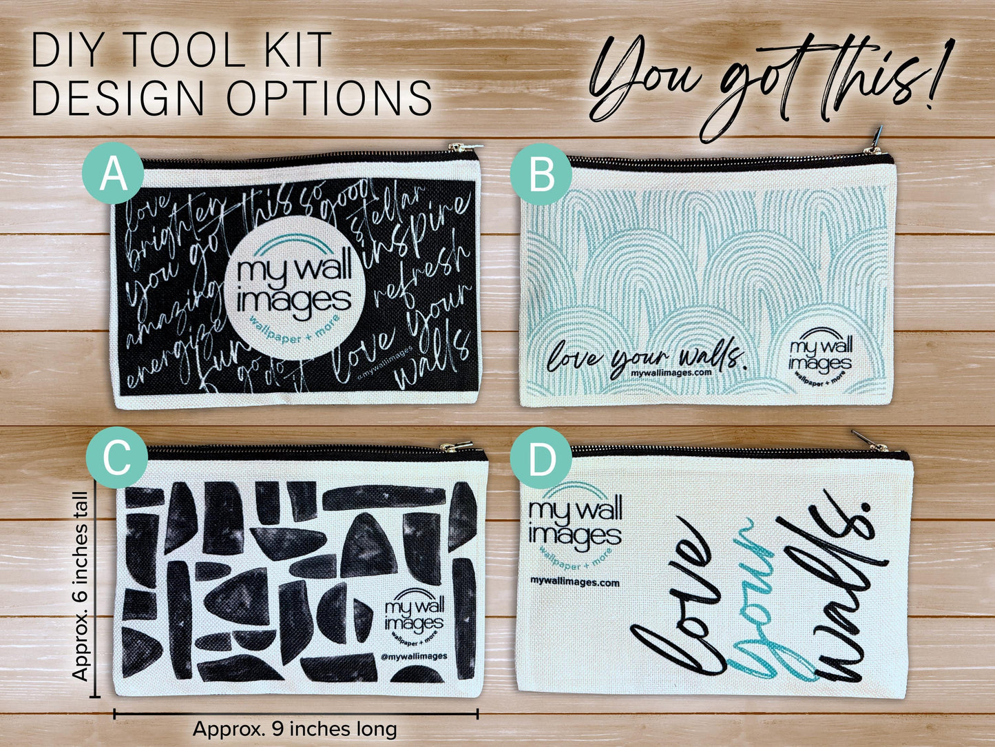 NEW! DIY Wallpaper Tool Kit - Wallpapering Supply Kit - Wallpaper Tools Kit - Beginners Tool Kit - Peel and Stick Wallpaper - MW2241