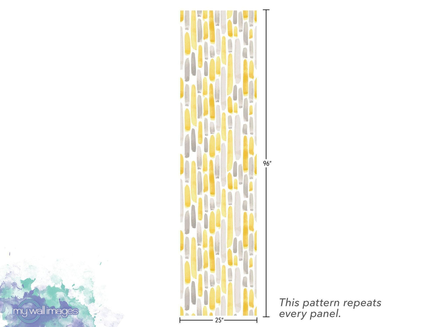 Yellow and Gray Strokes Wallpaper MW1832