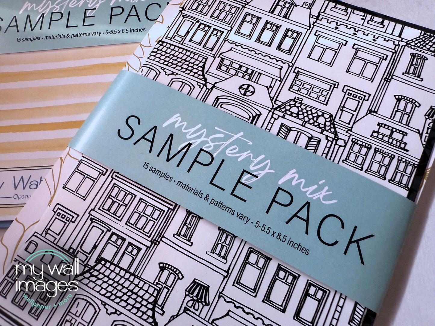 NEW! Wallpaper Sample Pack - 15 Sheets Fun Wallpaper Samples - Craft Supplies, Art Supplies - Peel and Stick, Wallpaper Samples - MW2240