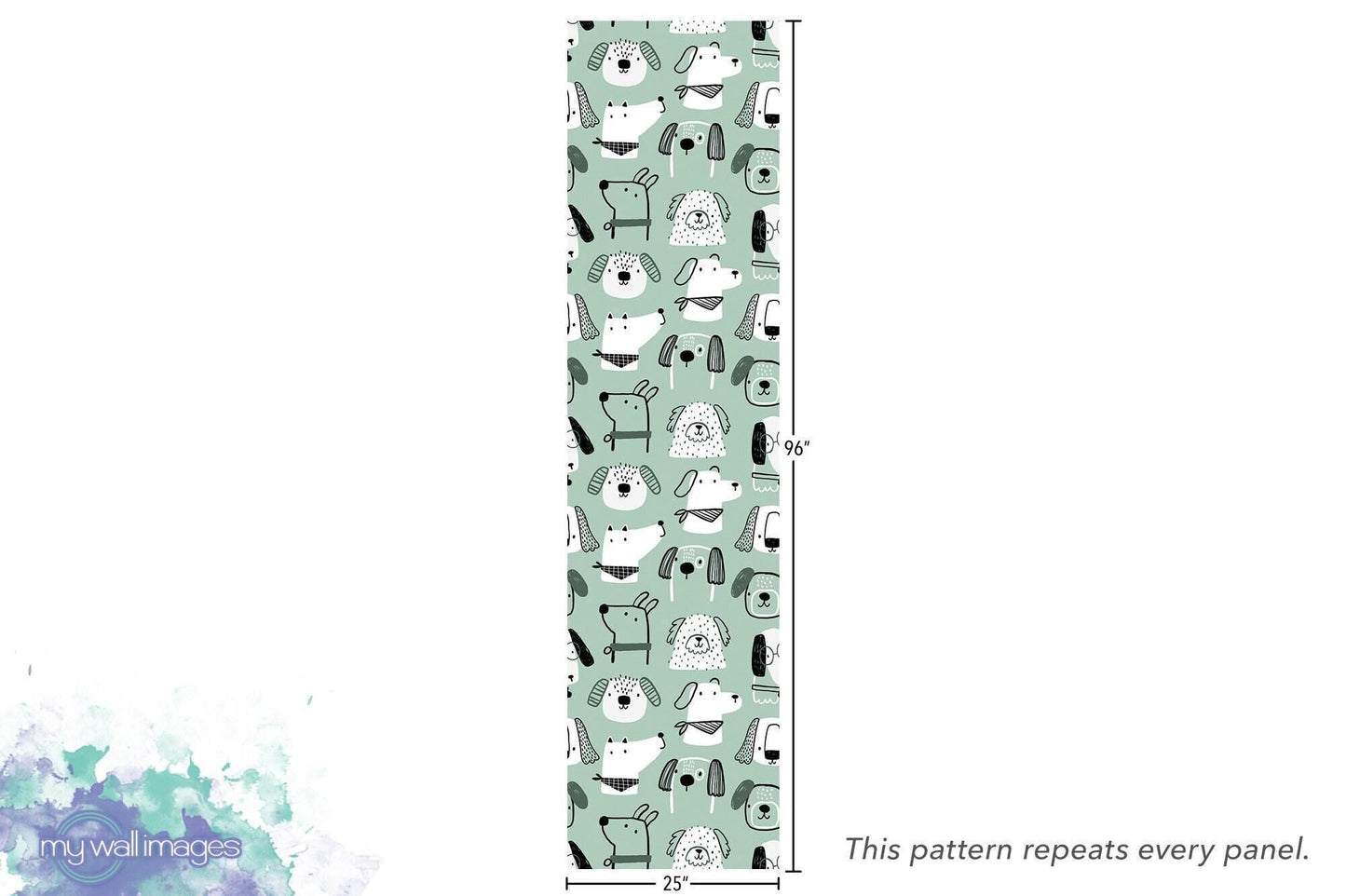 Dogs Puppies Nursery Wallpaper MW1960