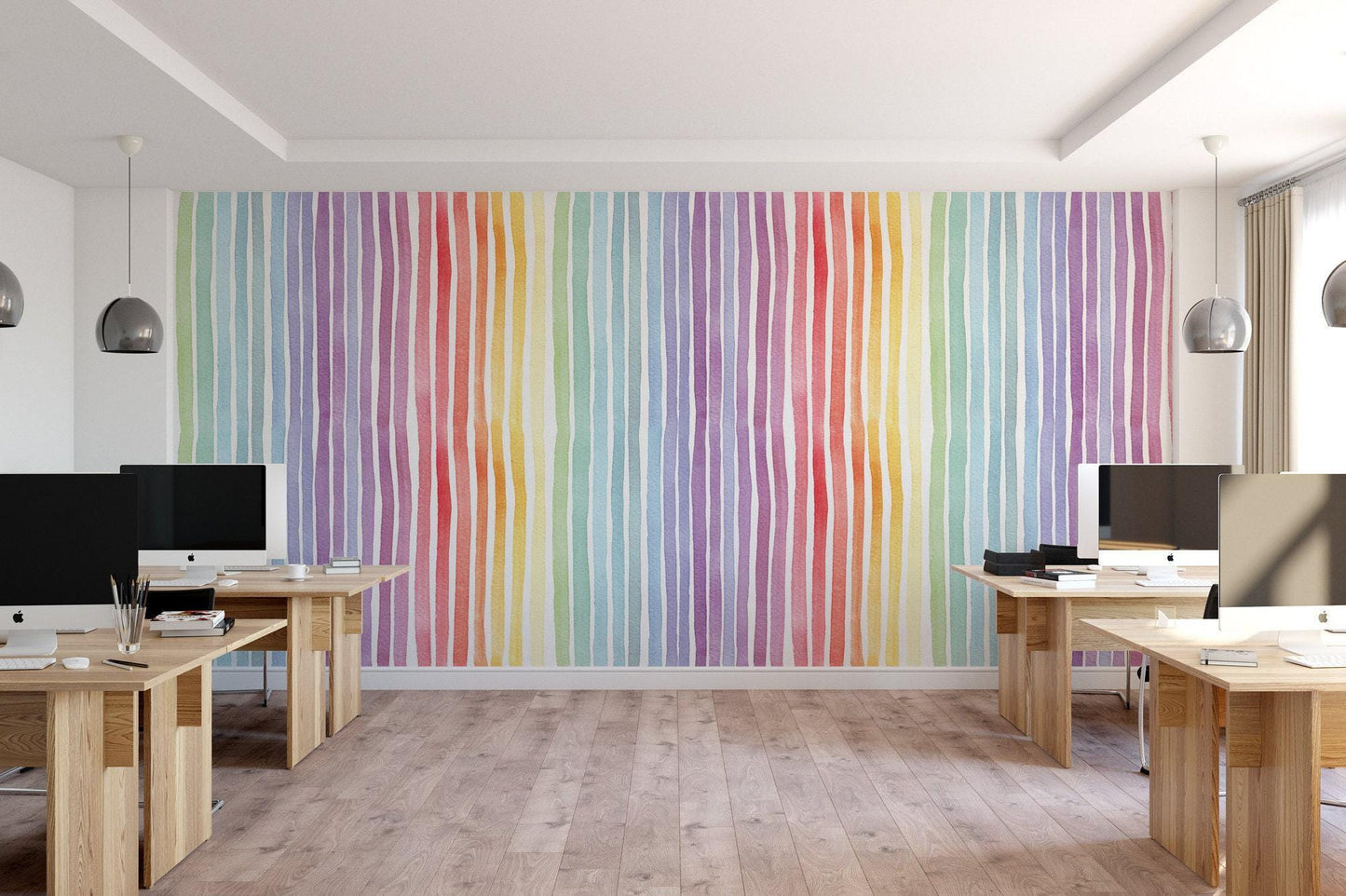 Rainbow Lines Wallpaper MW1433