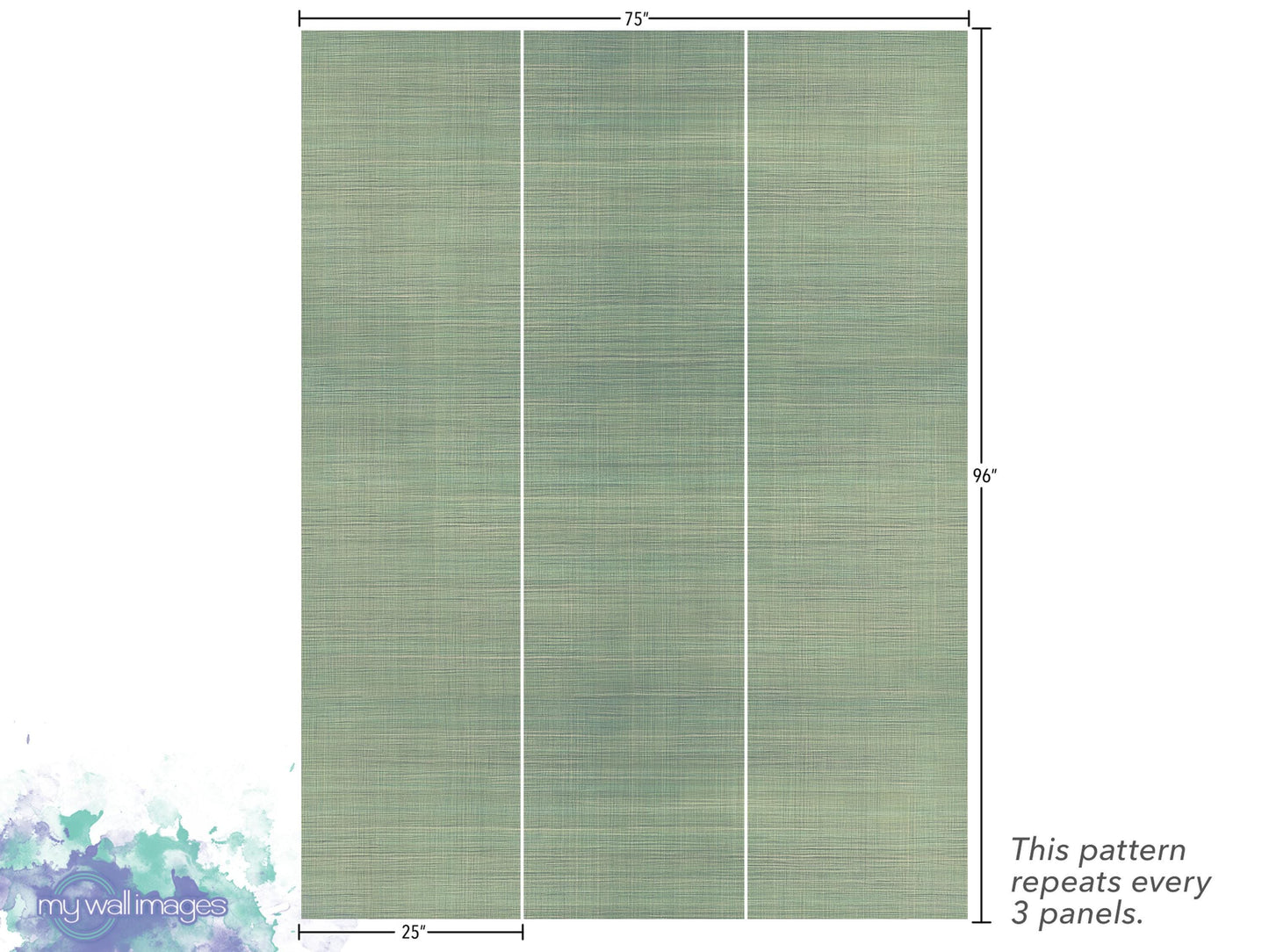 Sage Faux Grasscloth Peel and Stick Wallpaper - Natural Wall Covering - Wall Mural - Removable Wallpaper - Wall Decor - Accent Wall - MW2141