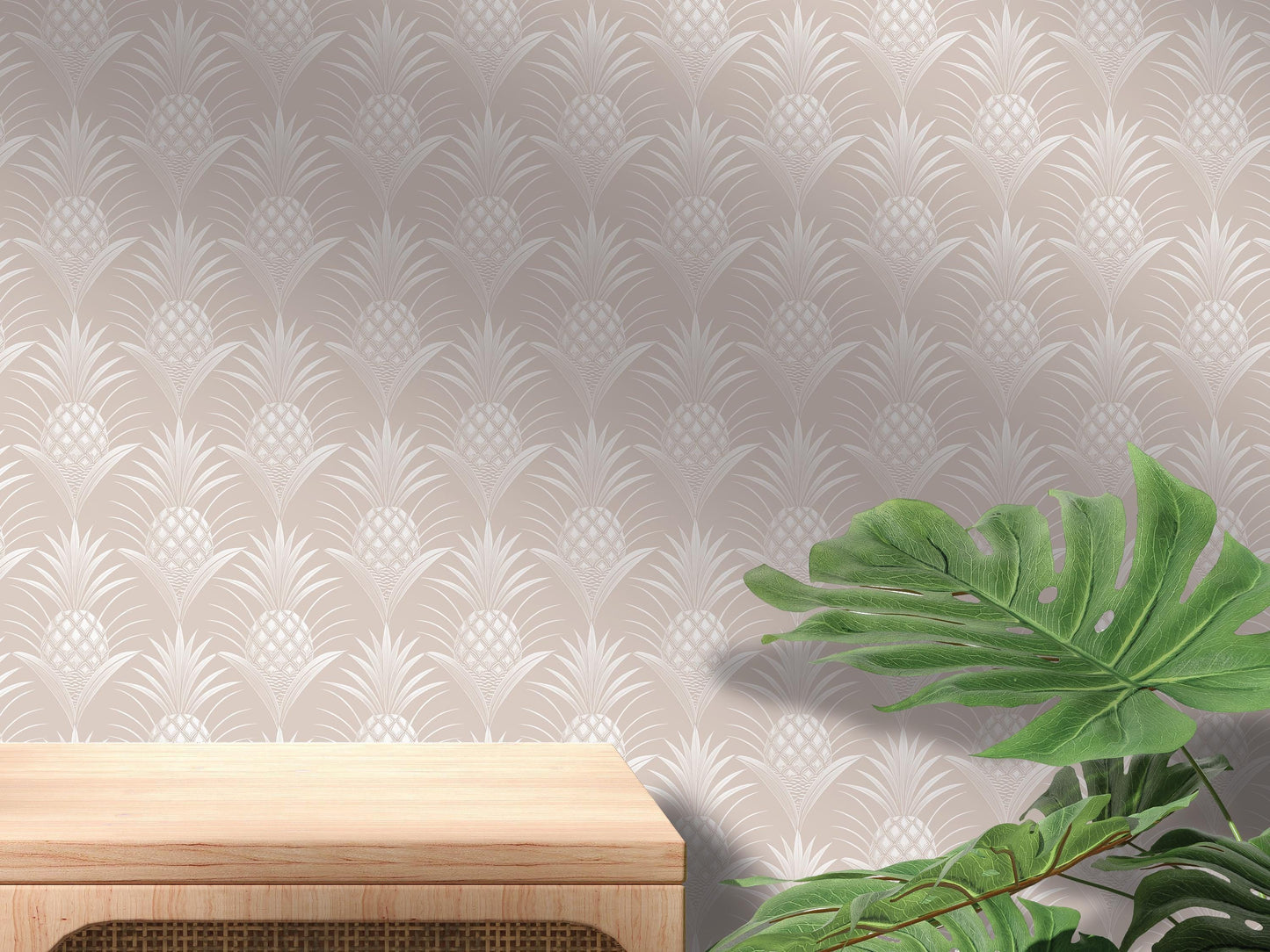 Pineapples Sand - Peel and Stick Wallpaper - Pineapple Wallpaper - Pineapple Decor - Wall Mural - Removable Wallpaper - MW2322