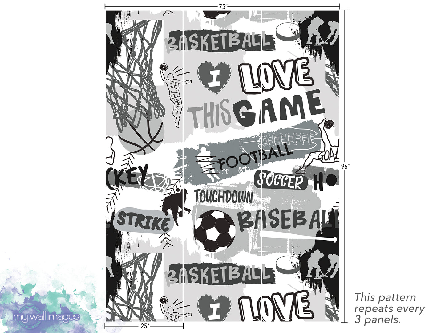 a poster with a soccer theme on it