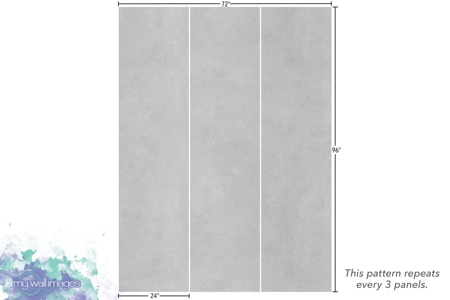 Concrete Block Mural | Gray Stone Peel and Stick Wallpaper (MW1210)