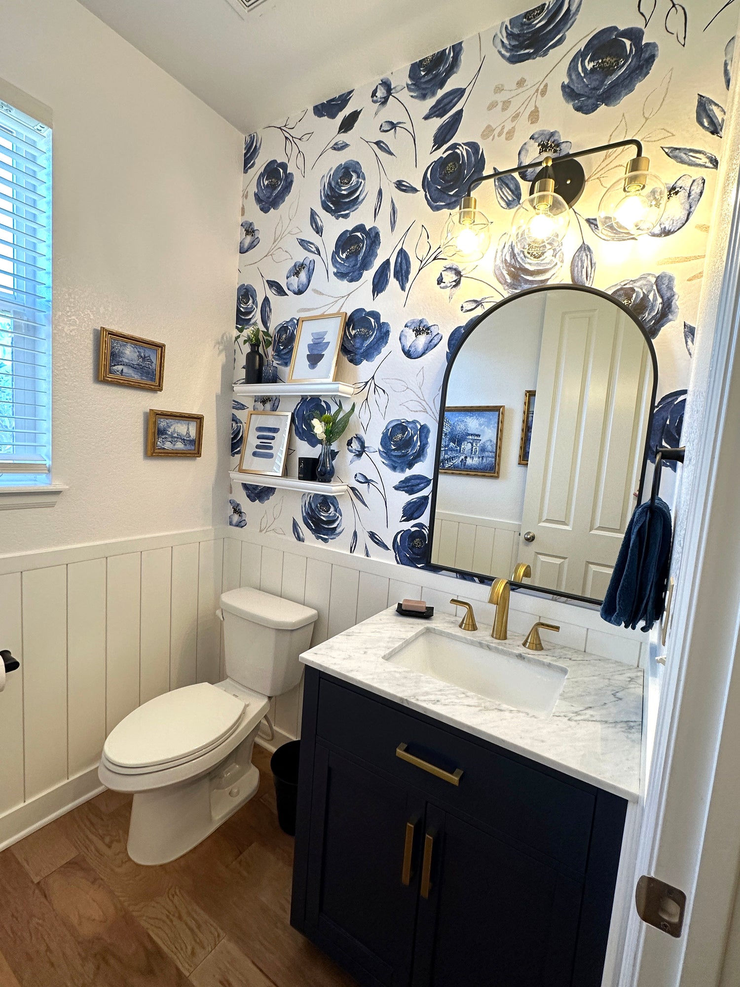 Sophisticated Blue Floral