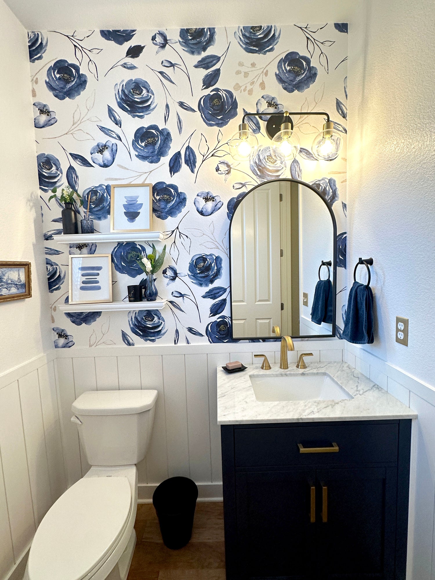 Sophisticated Blue Floral