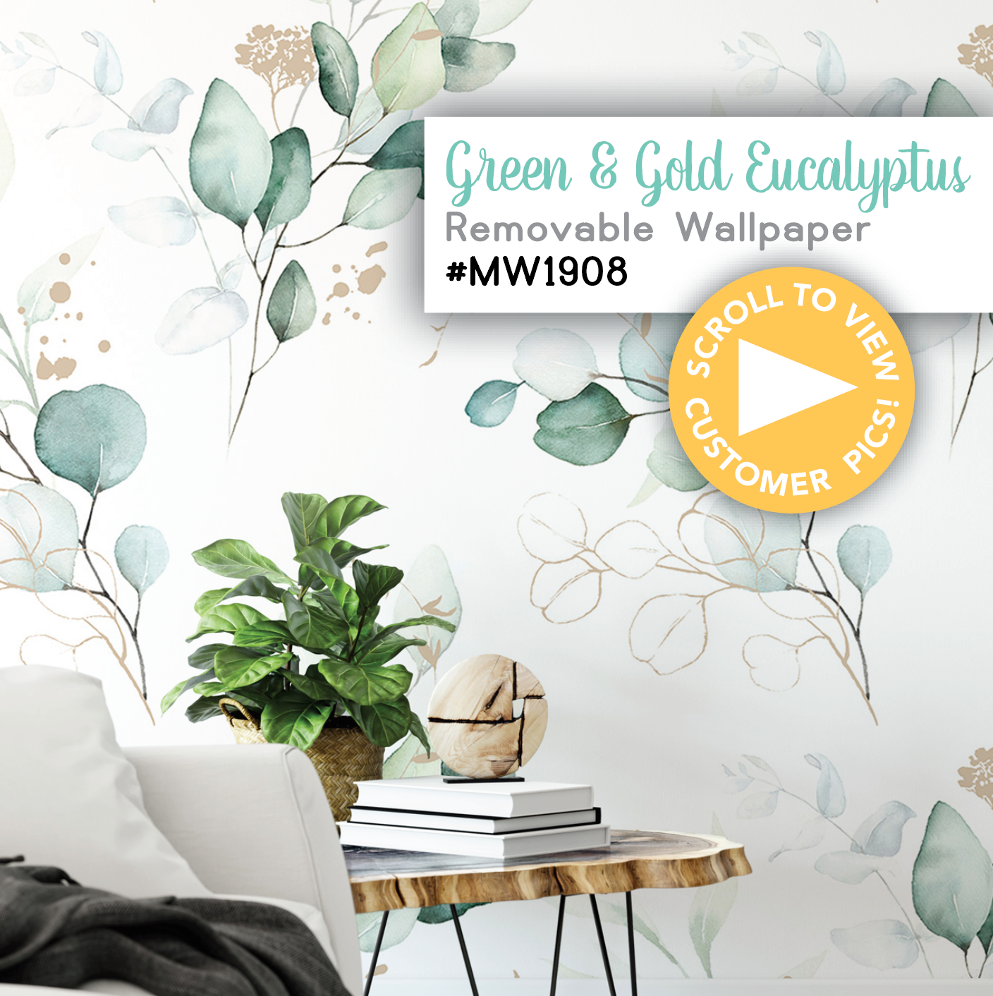 Green & Gold Eucalyptus