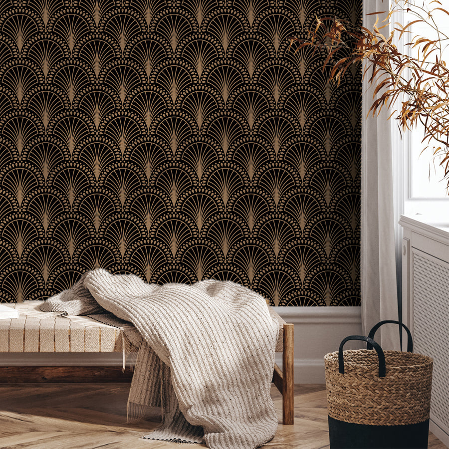 art deco wallpaper faux textures
