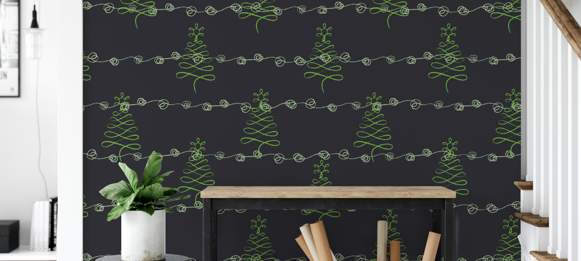 holiday wallpaper mural