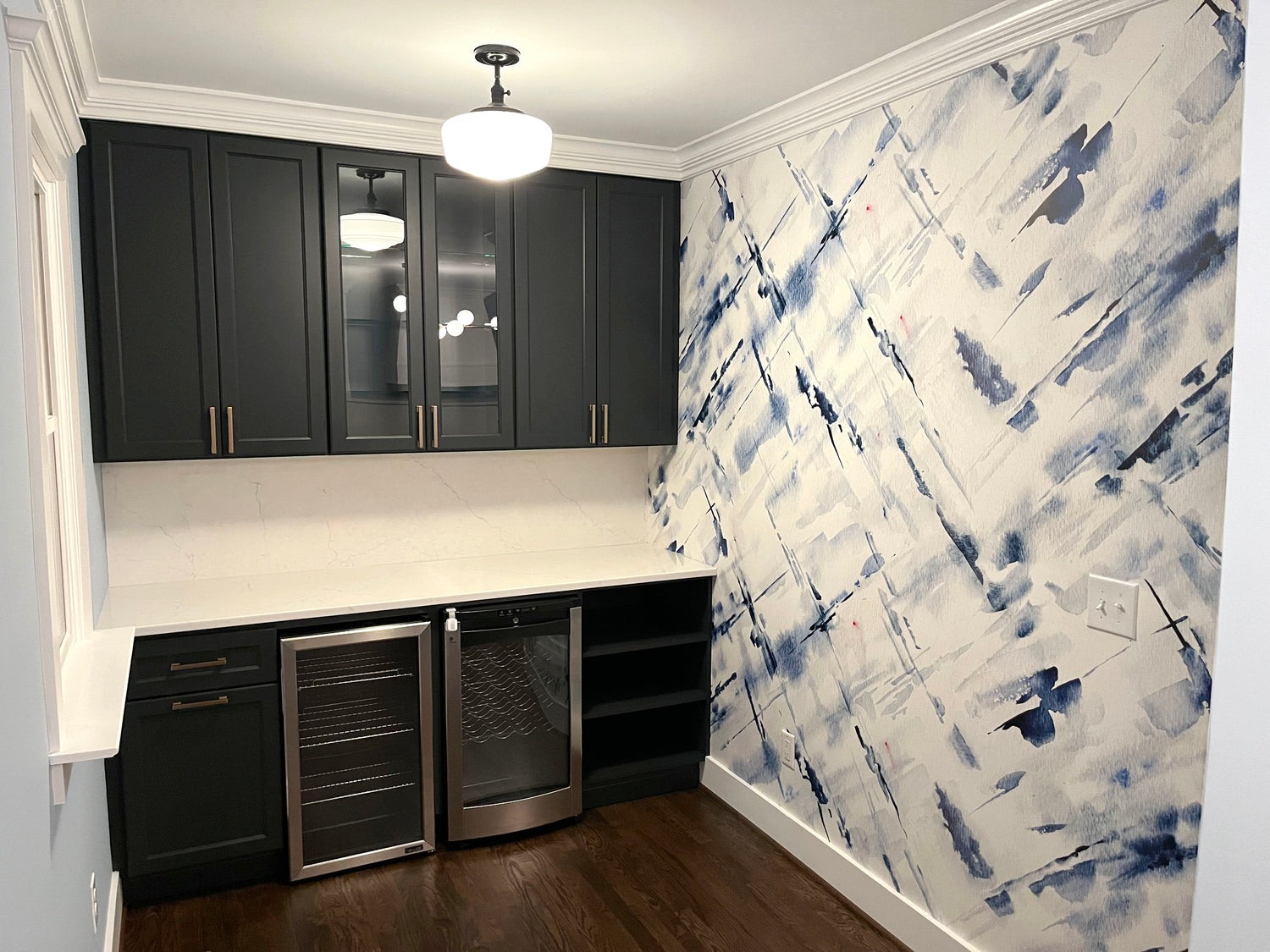 Abstract Blue Accents