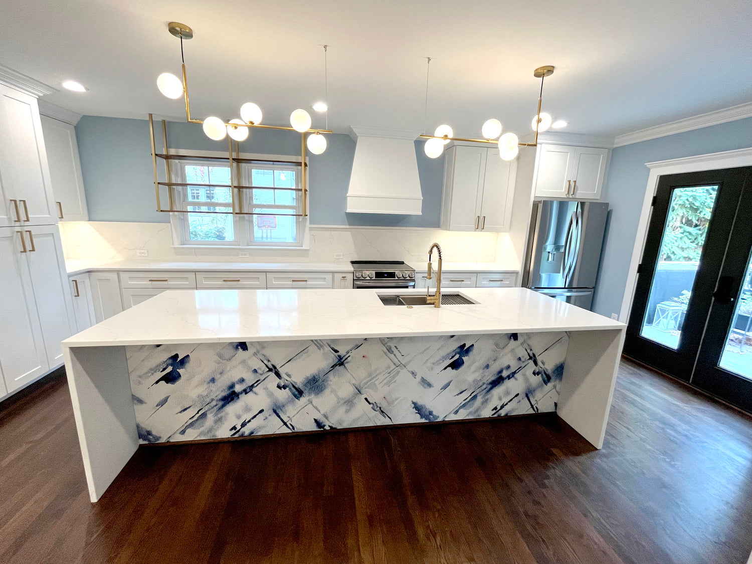 Abstract Blue Accents