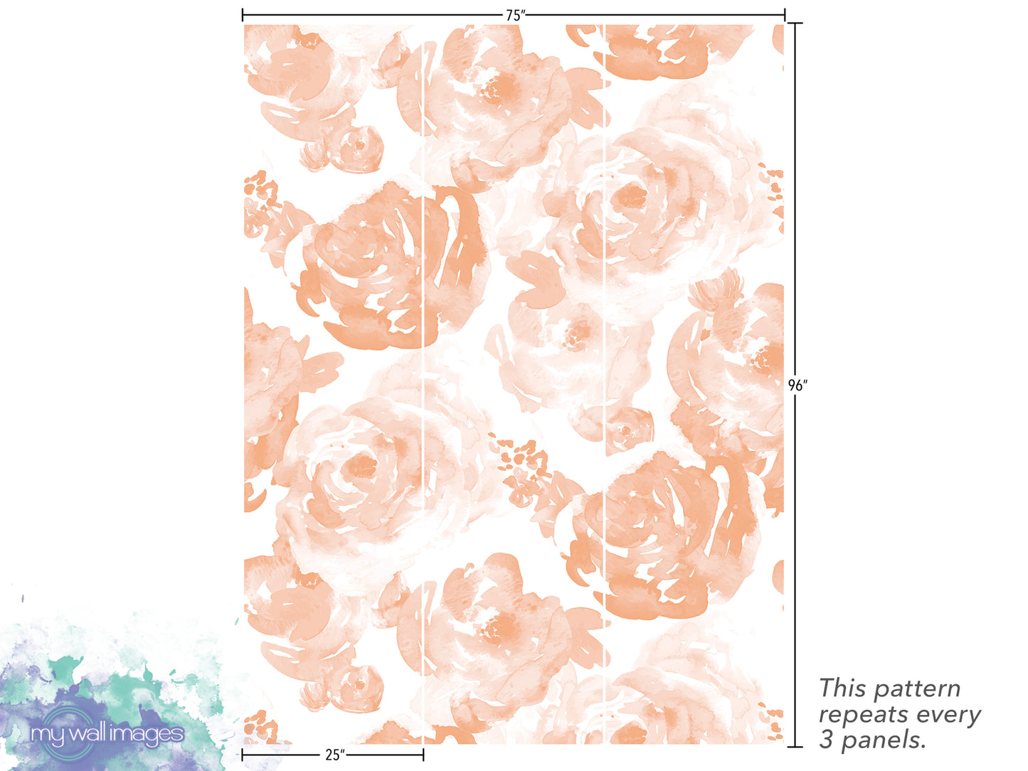 a picture of a wall with a flower pattern on it