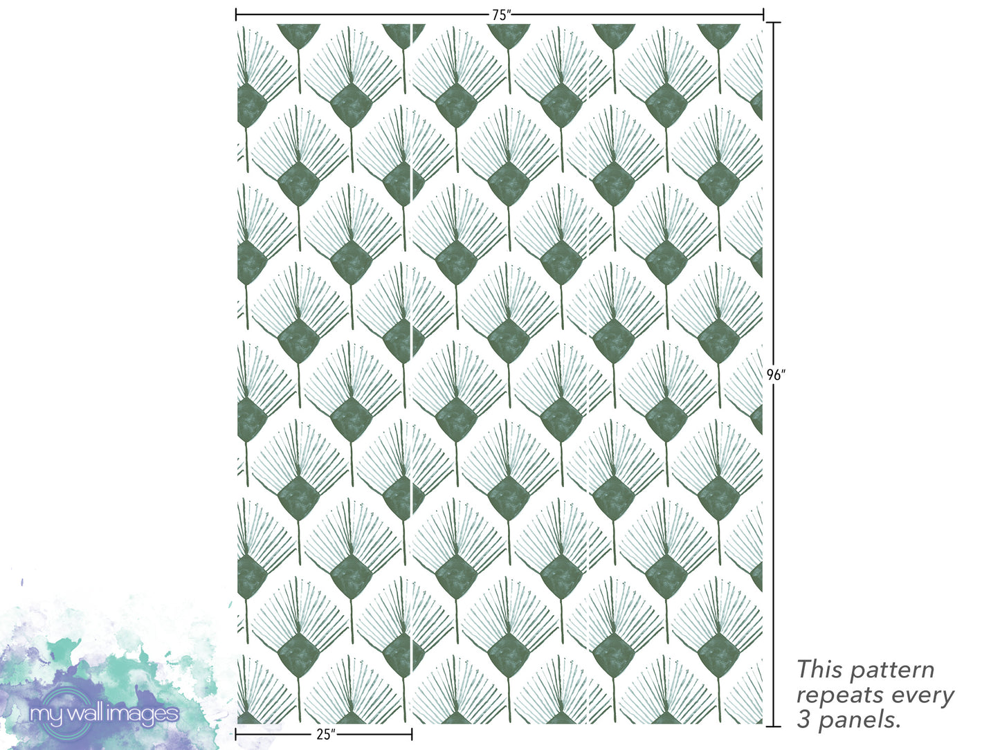 a drawing of a wall with a pattern on it