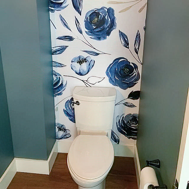 Sophisticated Blue Floral