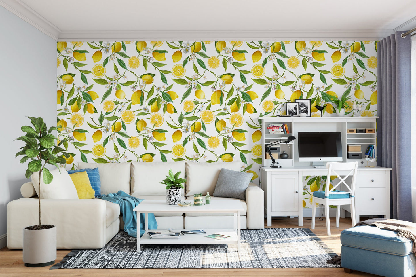 Yellow Lemon Fruit Wallpaper MW1092