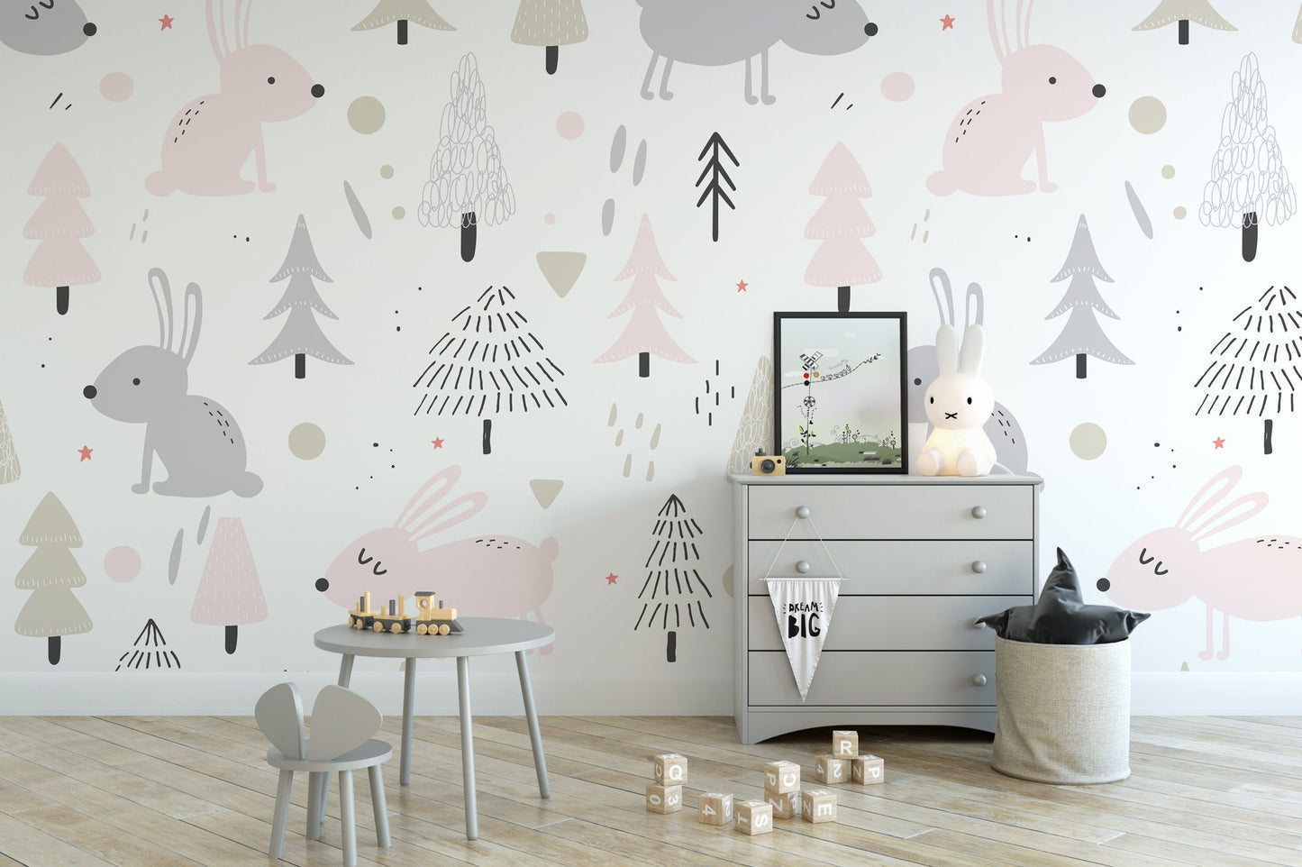 Cute Woodland Animal Wallpaper MW1240