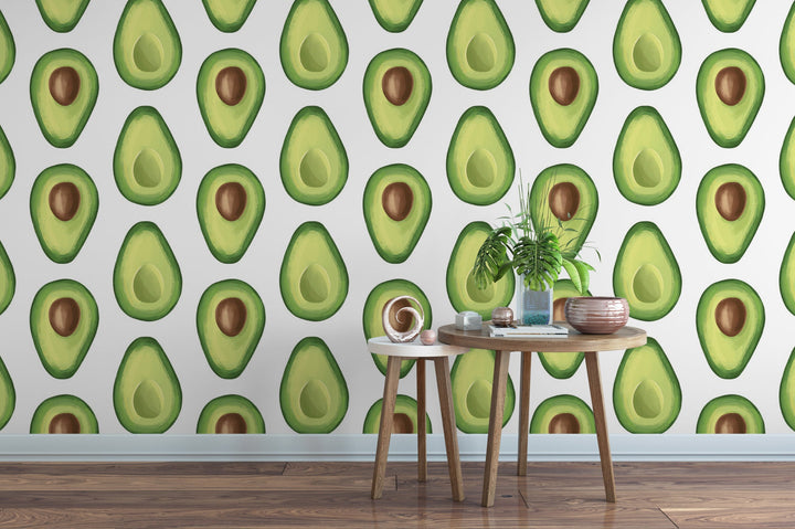 Avocado and Avocado Slices Wallpaper MW1390