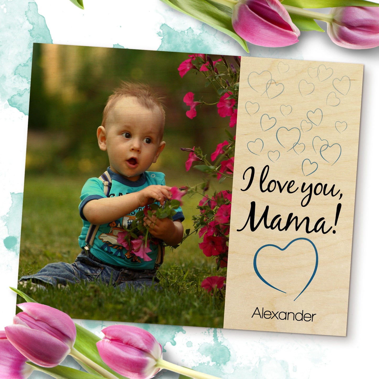 Mothers Day Gift, Mother Daughter Gift - Photo Print on Wood - Personalized - Custom Photo, New Mom Gift, Grandma Gift, MWW0005