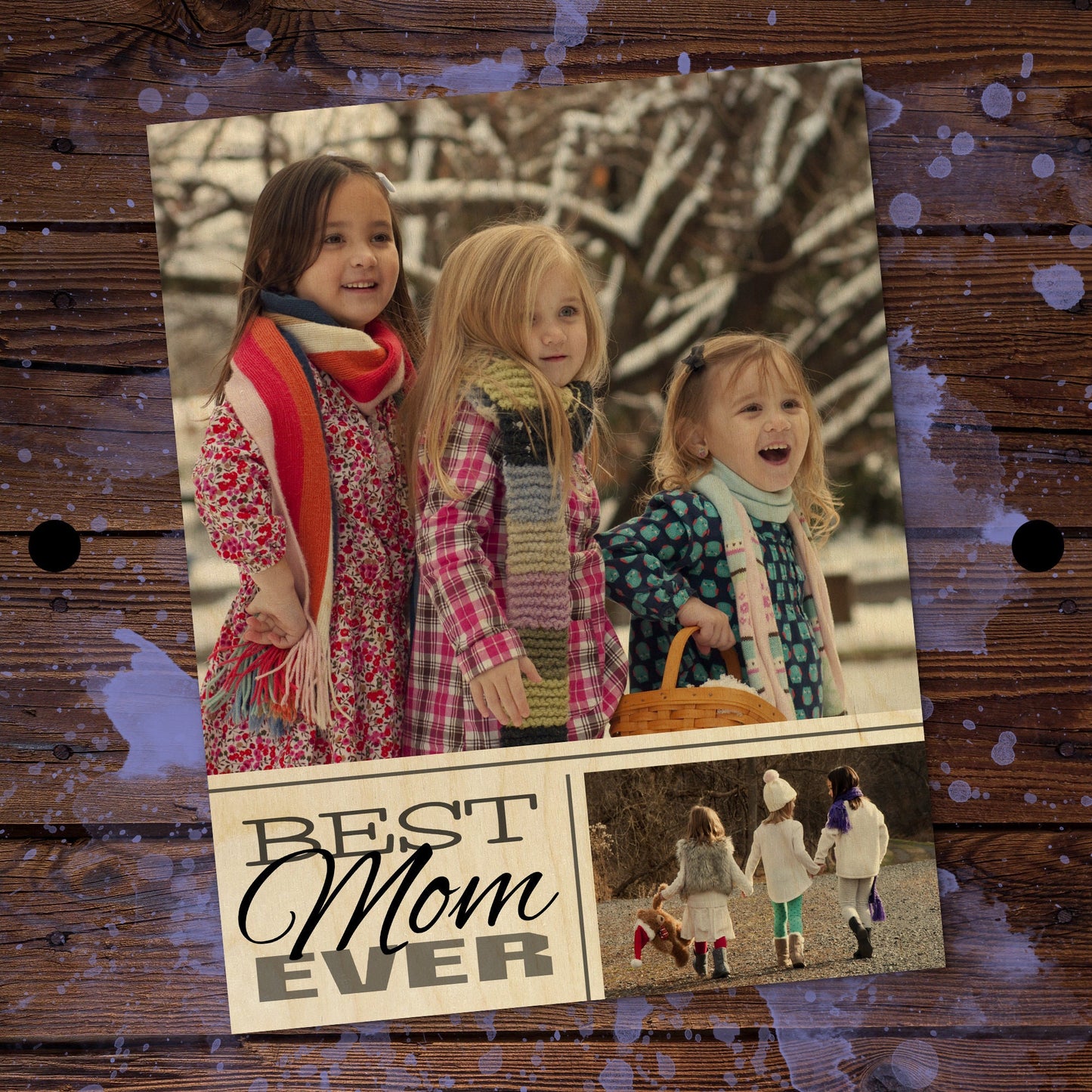 Mothers Day Gift, Mother Daughter Gift - Photo Print on Wood - New Mom Gift Ideas, Photo On Wood, Valentine's Day Gift For Mom, MWW0007