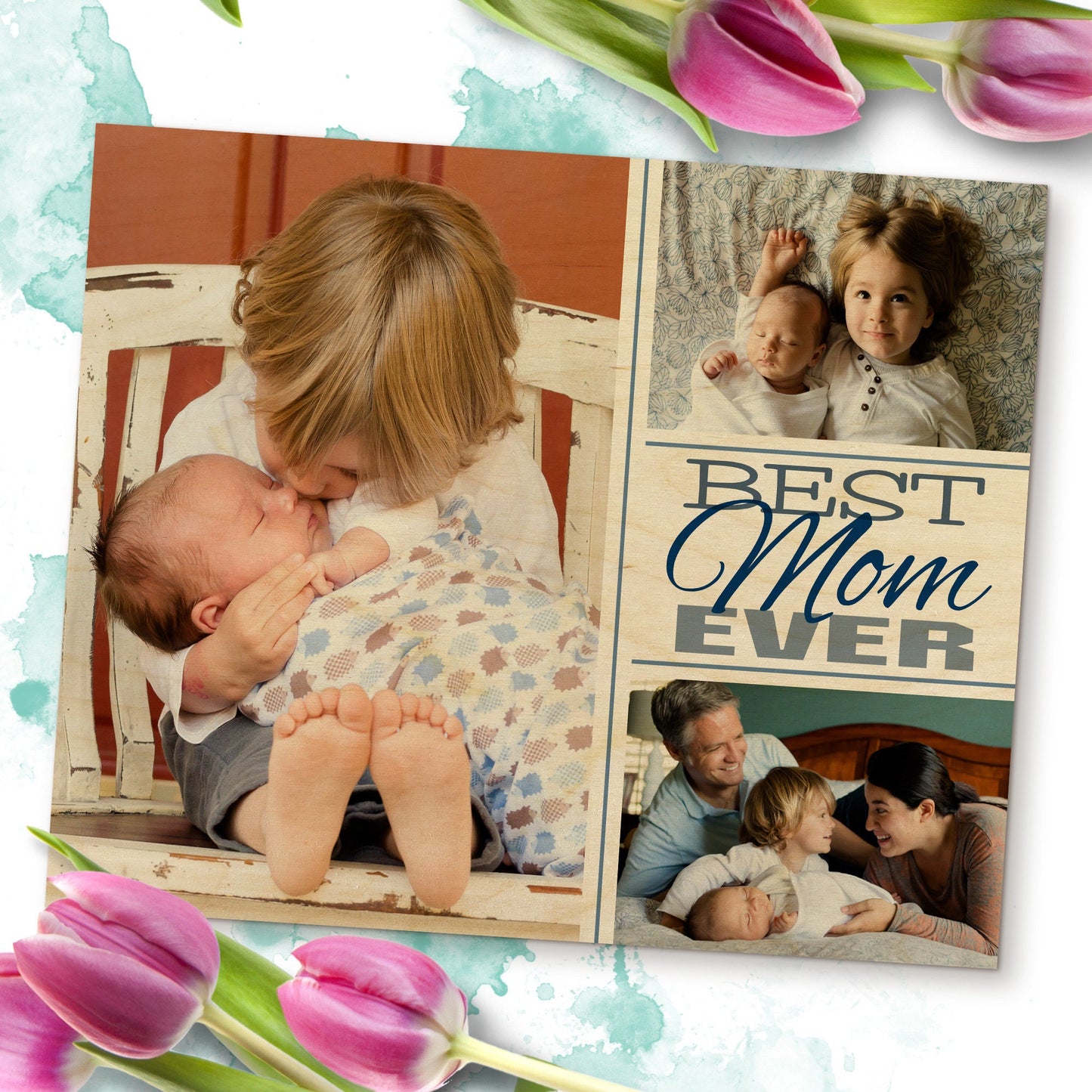 Mothers Day Gift, Mother Daughter Gift - Photo Print on Wood - New Mom Gift Ideas, Photo On Wood, Valentine's Day Gift For Mom, MWW0007