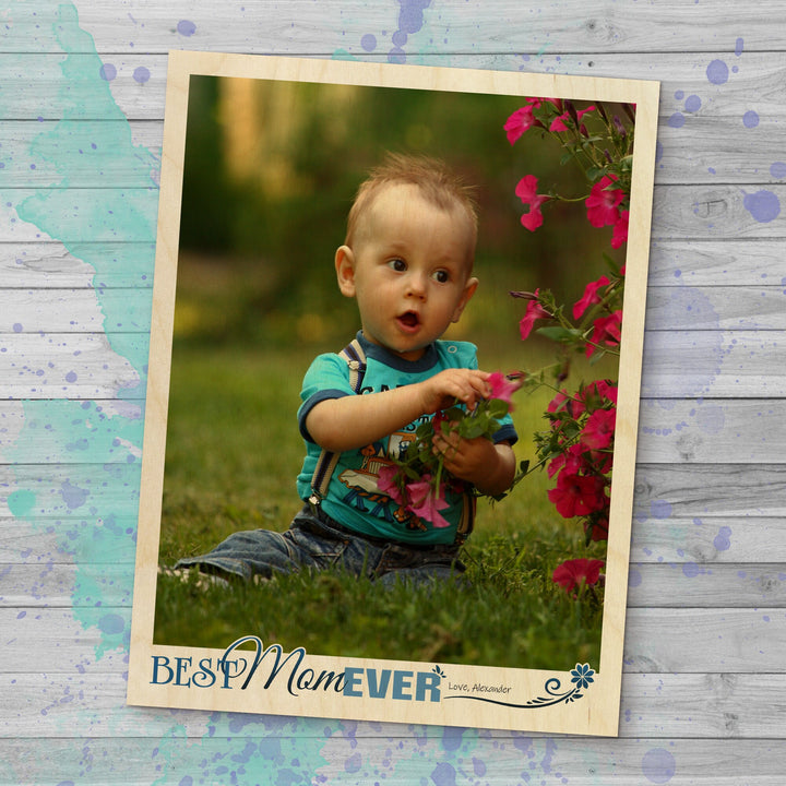Mothers Day Gift, Mother Daughter Gift - Photo Print on Wood for Mom - Custom Photo, New Mom Gift, Grandma Gift, Personalized, Decor MWW0006